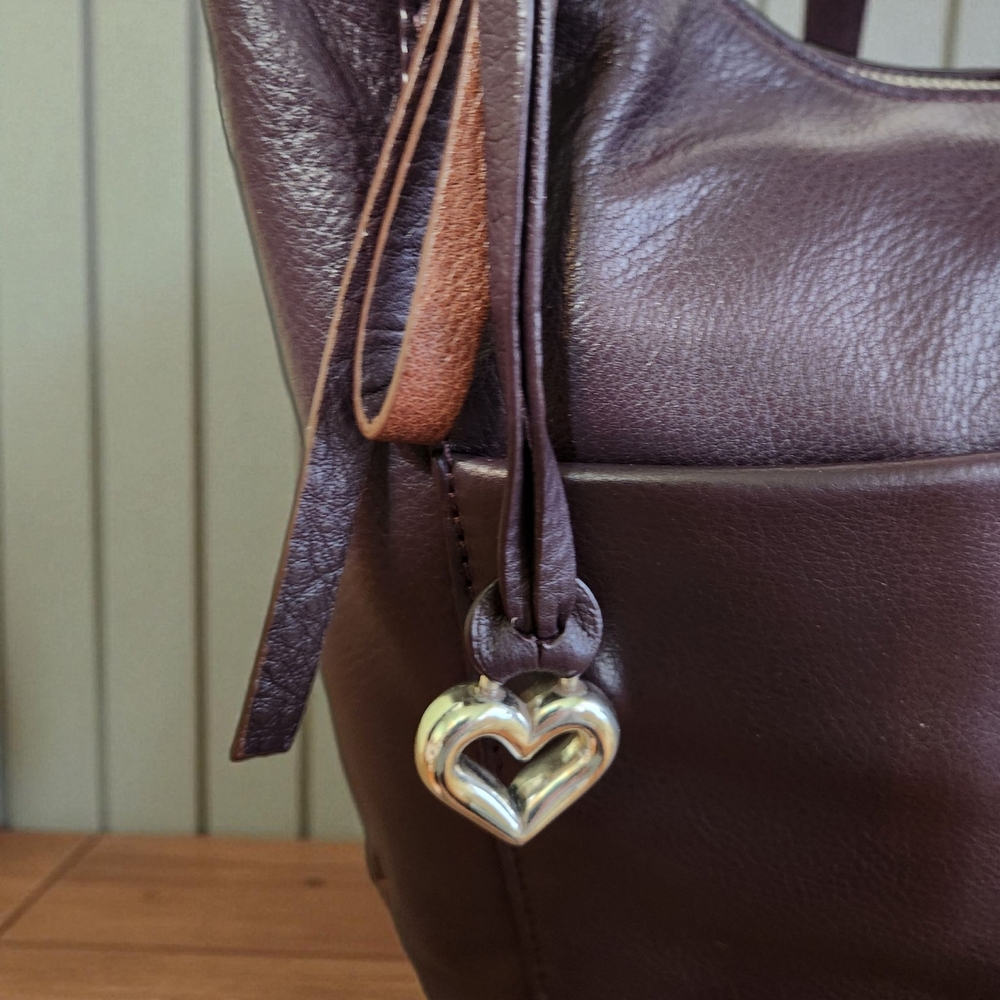 Brighton Asher London Groove Hobo – Blackberry/Chocolate – NWT + Box - Picture 7 of 14